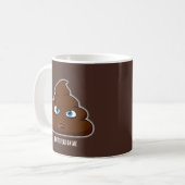 Mug Ne me marchez pas dessus Poo (Devant gauche)