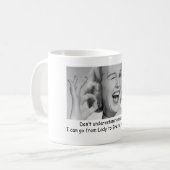 MUG NE ME SOUS-ESTIMEZ PAS HUMOUR CHÉRI DE BUREAU DE (Devant gauche)