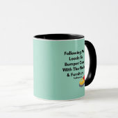 Mug Ne me suivez pas - Autos tamponneuses (Devant droit)