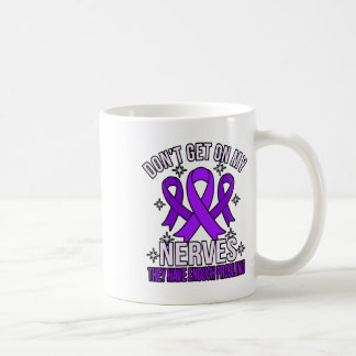 Mug Ne me tapez pas sur les nerfs Ruban de sensibilisa