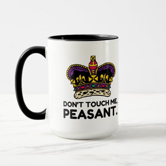 Mug Ne me touche pas paysan (Gauche)