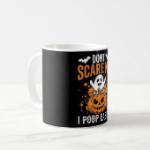 Mug Ne m'effrayez pas Design de citrouille de fantôme (Devant gauche)