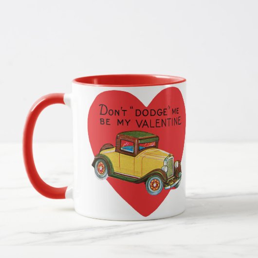 Mug Ne m'évitez pas, sois ma Saint-Valentin ! Retro Va (Gauche)