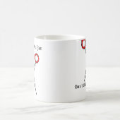 Mug Ne m'incitez pas à vous couper (les ciseaux rouges (Centre)