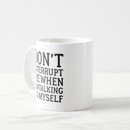 Mug Ne m'interromps pas (Devant gauche)