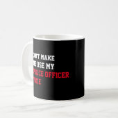 Mug Ne m'oblige pas à utiliser ma voix d'agent de poli (Devant gauche)
