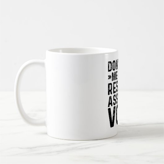 Mug Ne m'oblige pas à utiliser ma voix d'assistant de  (Gauche)