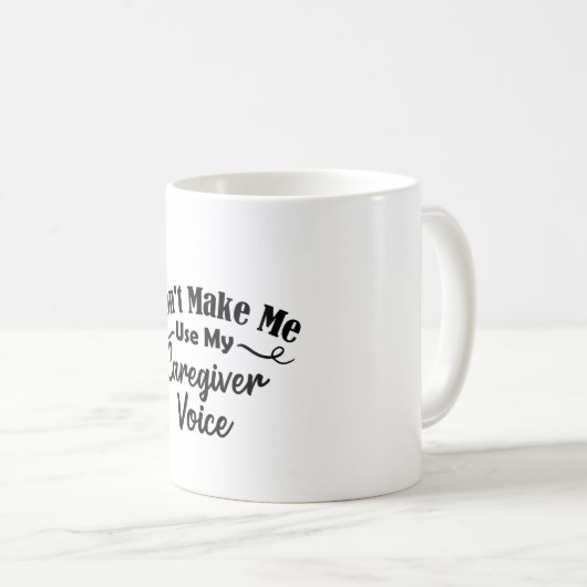 Mug Ne m'oblige pas à utiliser ma voix de fournisseur  (Devant droit)