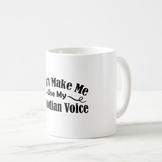 Mug Ne m'oblige pas à utiliser ma voix de gardien (Devant droit)