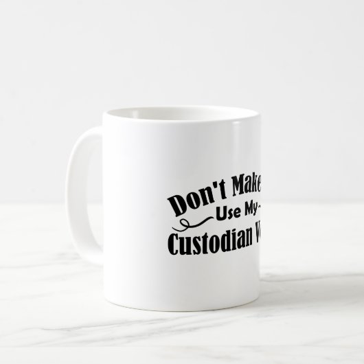 Mug Ne m'oblige pas à utiliser ma voix de gardien (Devant gauche)