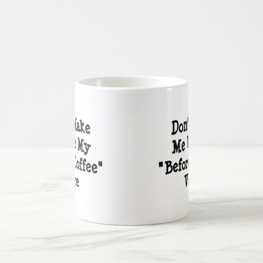 Mug Ne m'oblige pas à utiliser ma voix de la Colombie- (Centre)
