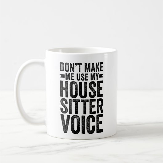 Mug Ne m'oblige pas à utiliser ma voix de souris (Gauche)