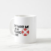 Mug Ne m'oblige pas à utiliser ma voix de vigile (Devant gauche)