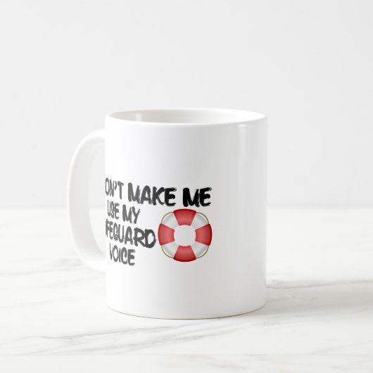 Mug Ne m'oblige pas à utiliser ma voix de vigile (Devant gauche)