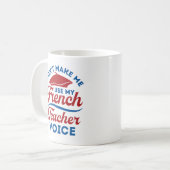 Mug Ne m'oblige pas à utiliser ma voix d'enseignant en (Devant gauche)