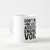 Mug Ne m'oblige pas à utiliser ma voix d'ingénieur adj (Devant gauche)