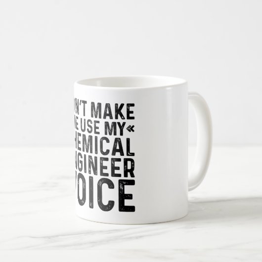 Mug Ne m'oblige pas à utiliser ma voix d'ingénieur chi (Devant droit)