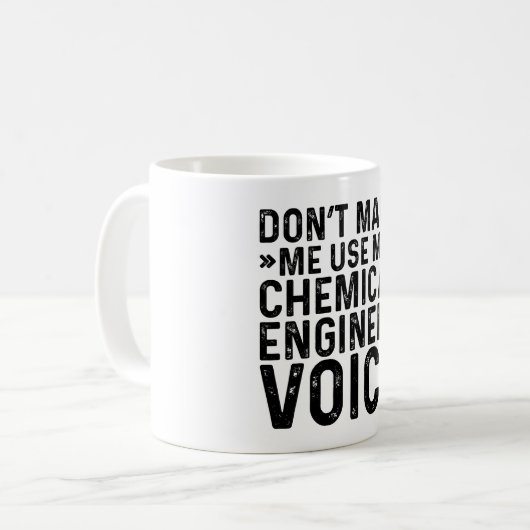 Mug Ne m'oblige pas à utiliser ma voix d'ingénieur chi (Devant gauche)