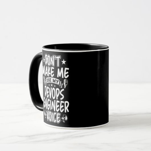 Mug Ne m'oblige pas à utiliser ma voix d'ingénieur Dev (Devant gauche)
