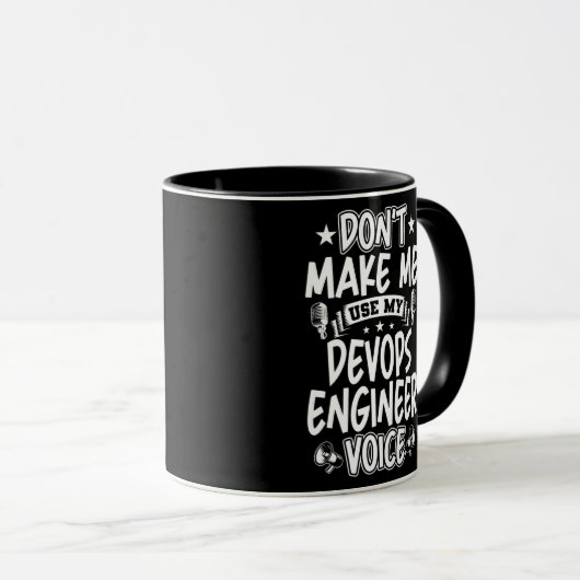 Mug Ne m'oblige pas à utiliser ma voix d'ingénieur Dev (Devant droit)