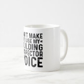 Mug Ne m'oblige pas à utiliser ma voix d'inspecteur de (Devant droit)