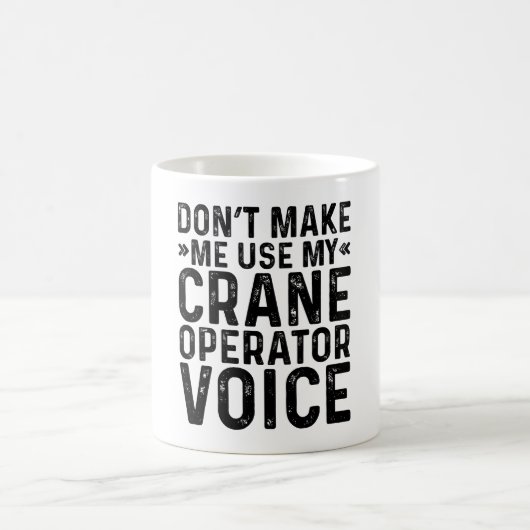 Mug Ne m'oblige pas à utiliser ma voix d'opérateur de  (Centre)