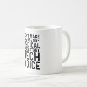 Mug Ne m'oblige pas à utiliser ma voix Médicale de lab (Devant droit)