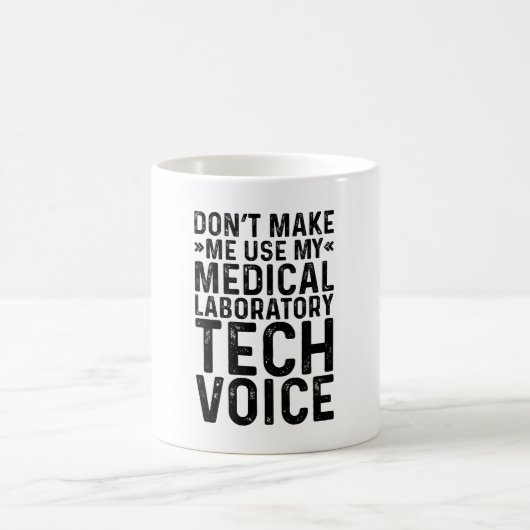 Mug Ne m'oblige pas à utiliser ma voix Médicale de lab (Centre)