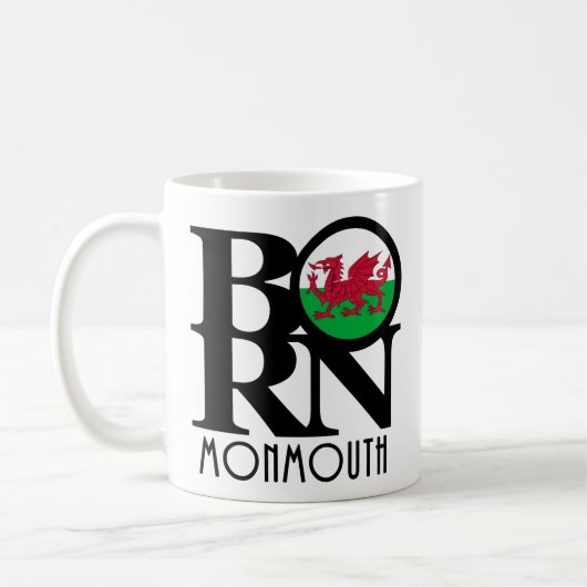 Mug NÉ Monmouth Wales 11oz (Gauche)