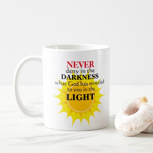 Mug Ne niez jamais dans l'obscurité (Avec donut)