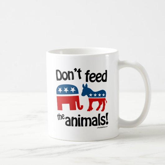Mug Ne Nourrissez pas les Animaux - (Droite)