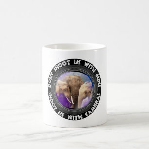 Mug Ne nous tirez pas sur la famille des éléphants