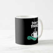 Mug Ne panique pas avec serviette (Devant droit)