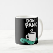 Mug Ne panique pas avec serviette (Devant droit)