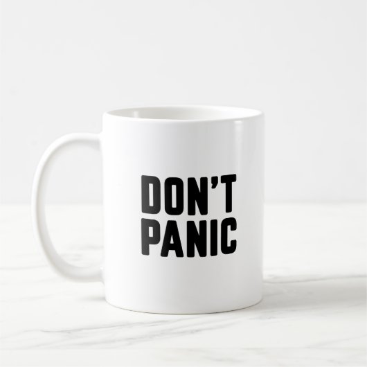 Mug Ne paniquez pas (Gauche)