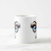 Mug Ne parlant pas, yeux fabuleux visage drôle (Centre)