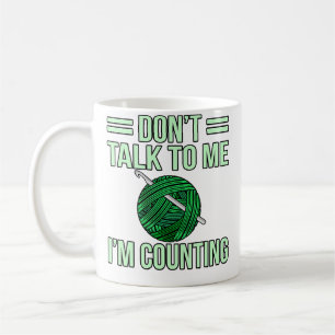 Mug Ne Parle Pas Je Compte Crochet Tricot Crocheteur