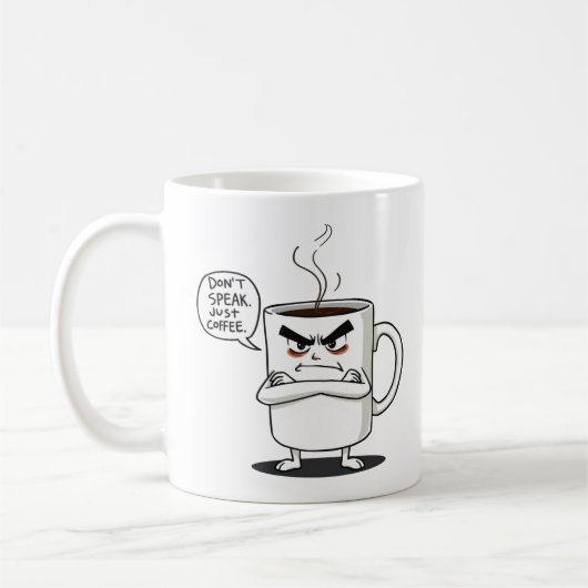 Mug Ne parlez pas - Juste du café (Gauche)