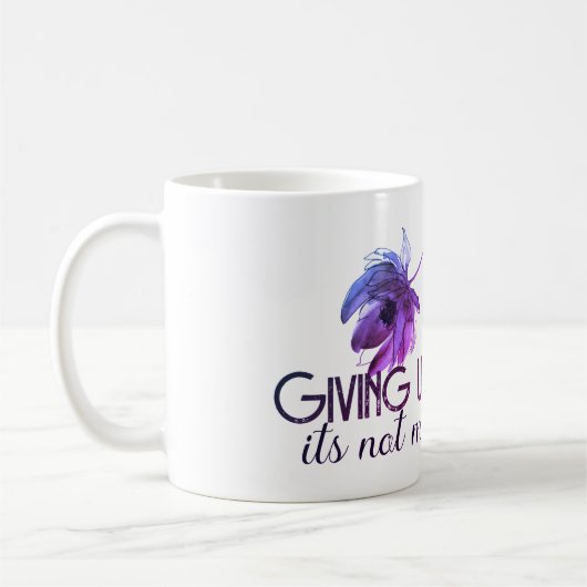 Mug Ne pas abandonner (Gauche)