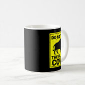 Mug Ne Pas Attirer Les Vaches Fluffantes Drôle Bison H (Devant droit)