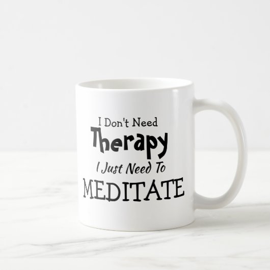 Mug Ne pas avoir besoin de thérapie juste méditer Noël (Droite)