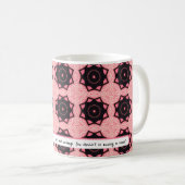 Mug Ne pas courir sur FUMES | MOTIF ROSE (Devant droit)