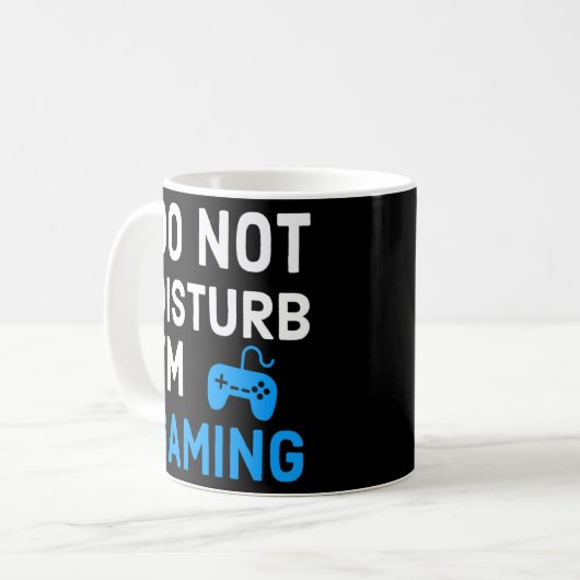 Mug Ne pas déranger Je suis Joueur Jeux Vidéo Amusants (Devant gauche)