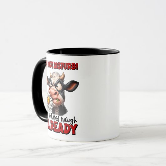 Mug Ne pas déranger la vache (Devant gauche)