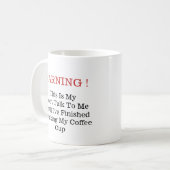 Mug Ne pas déranger un buveur de café - Mug-A-Tude (Devant gauche)