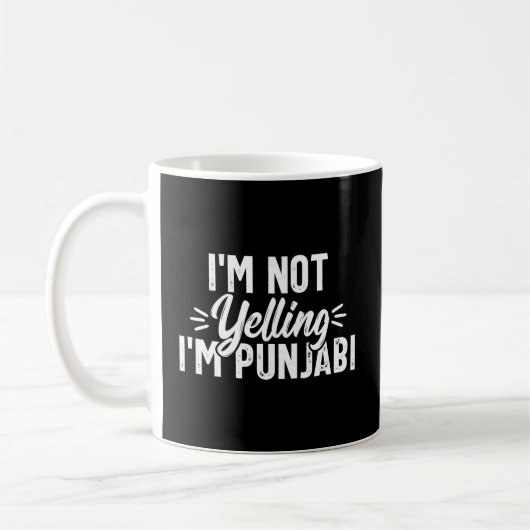 Mug Ne Pas hurler Punjabi Desi Sikh Novelité indienne (Gauche)