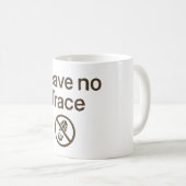 Mug Ne pas laisser de trace (Devant droit)