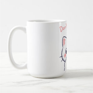 Mug Ne pas m’embrasser Kawaii Illustration de chat T