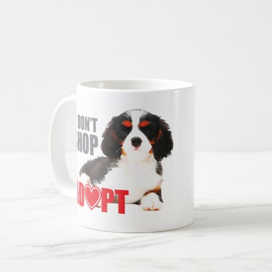 Mug Ne pas magasiner - adopter (Devant gauche)