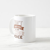 Mug Ne pas me faire utiliser ma voix d'enseignant (Devant gauche)